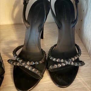 Bottega Veneta Black Studded Heels